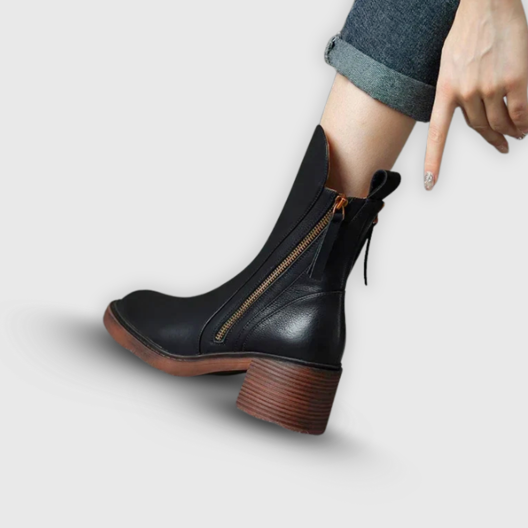 Marcy - Eleganti Stivaletti Con Tacco Blocco