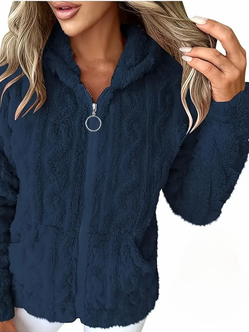 Ganka - Felpa Con Cappuccio e Zip a Maniche Lunghe