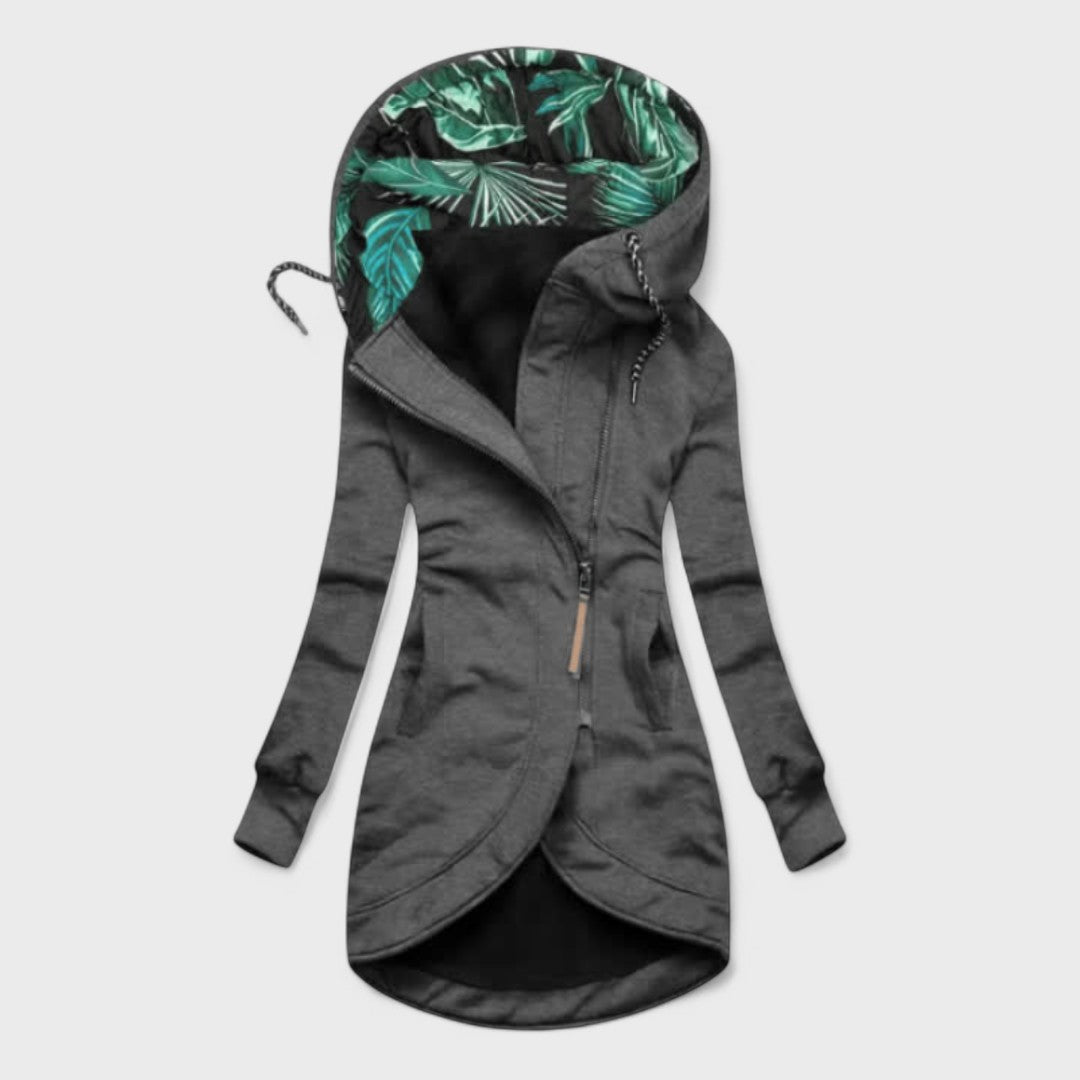 Kristanna - Cappotto Invernale Con Zip Asimmetrica