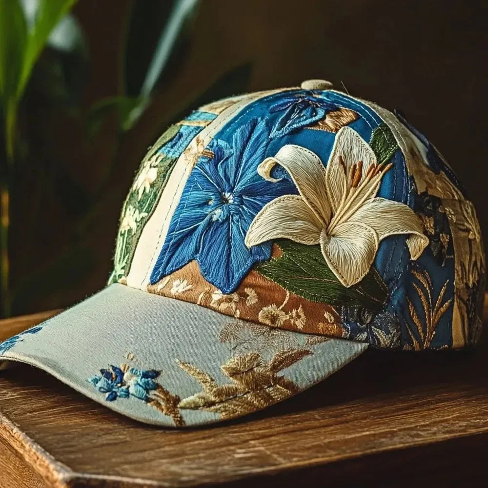 Virinia - Cappellino Con Ricamo Floreale