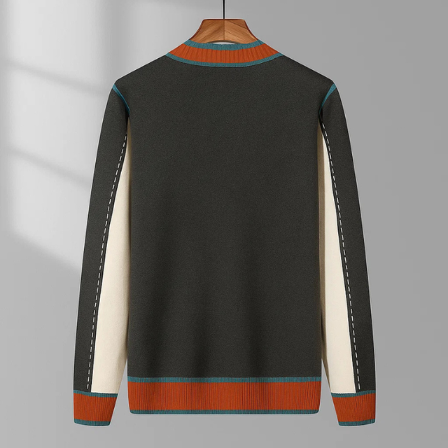 Lajos - Cardigan In Lana Lavorato a Maglia Con Tasche