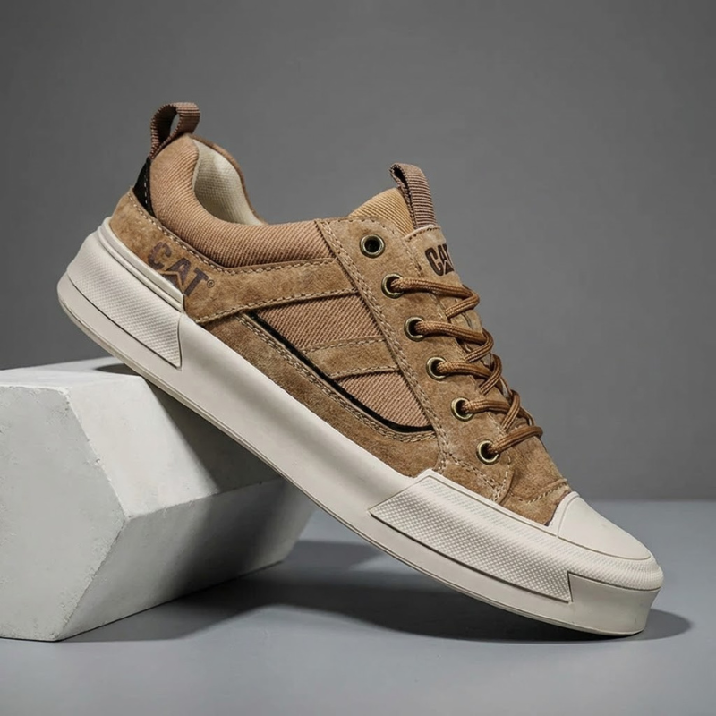 Deller - Scarpe da Ginnastica Casual in Pelle