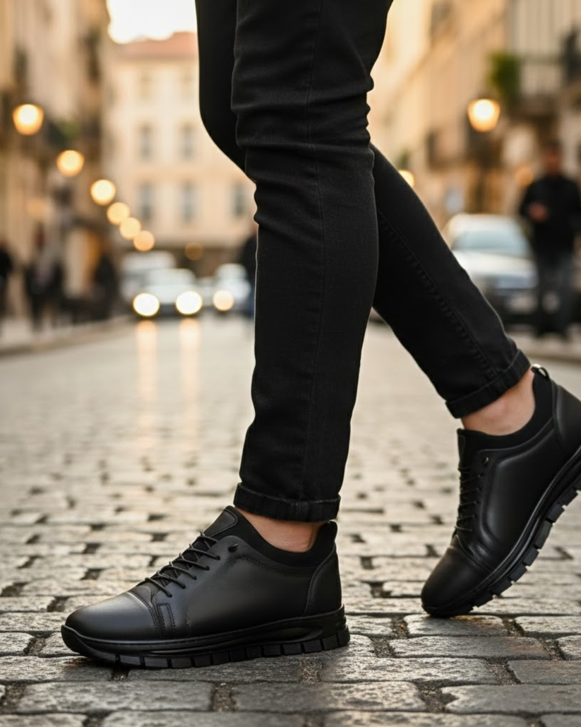 Steffen - Scarpe Stringate In Pelle