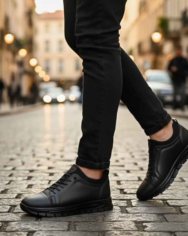 Steffen - Scarpe Stringate In Pelle