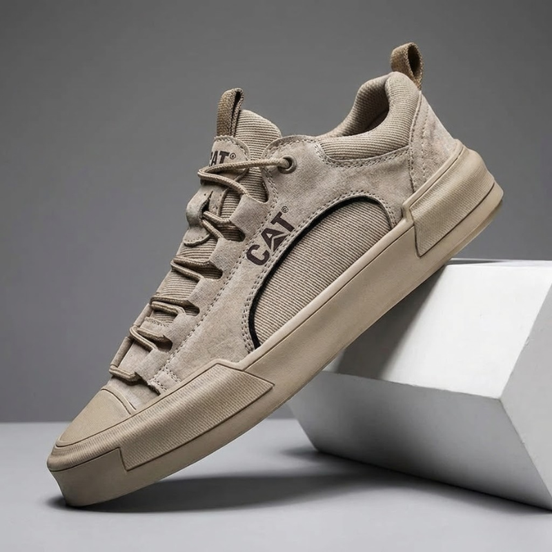 Atherton - Scarpe da Ginnastica Casual in Pelle Scamosciata Con Lacci