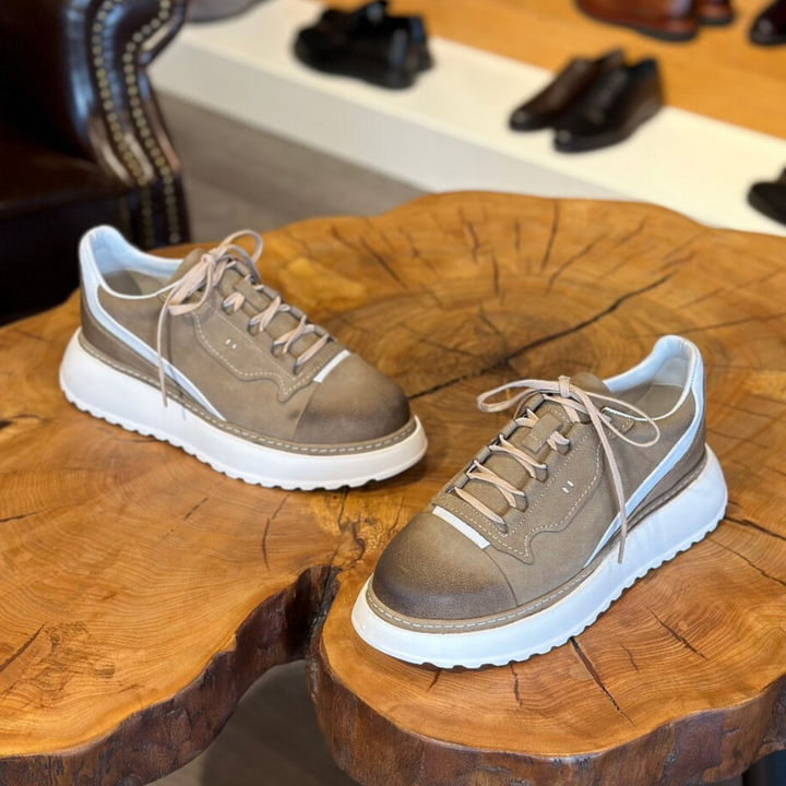 Douglas - Scarpa Da Ginnastica In Pelle Con Suola Spessa