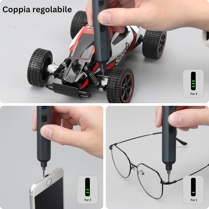 SwiftDrive - Mini Precisione Elettrico Cacciavite Set