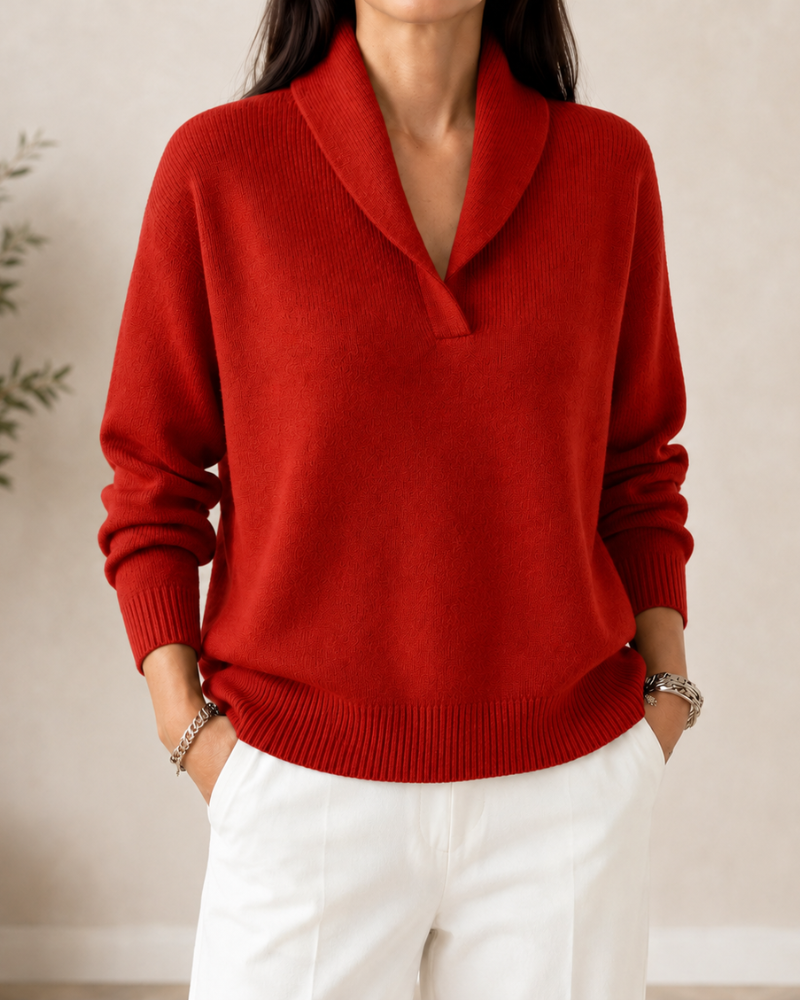 Samilla - Maglione a Maniche Lunghe Con Scollo a V