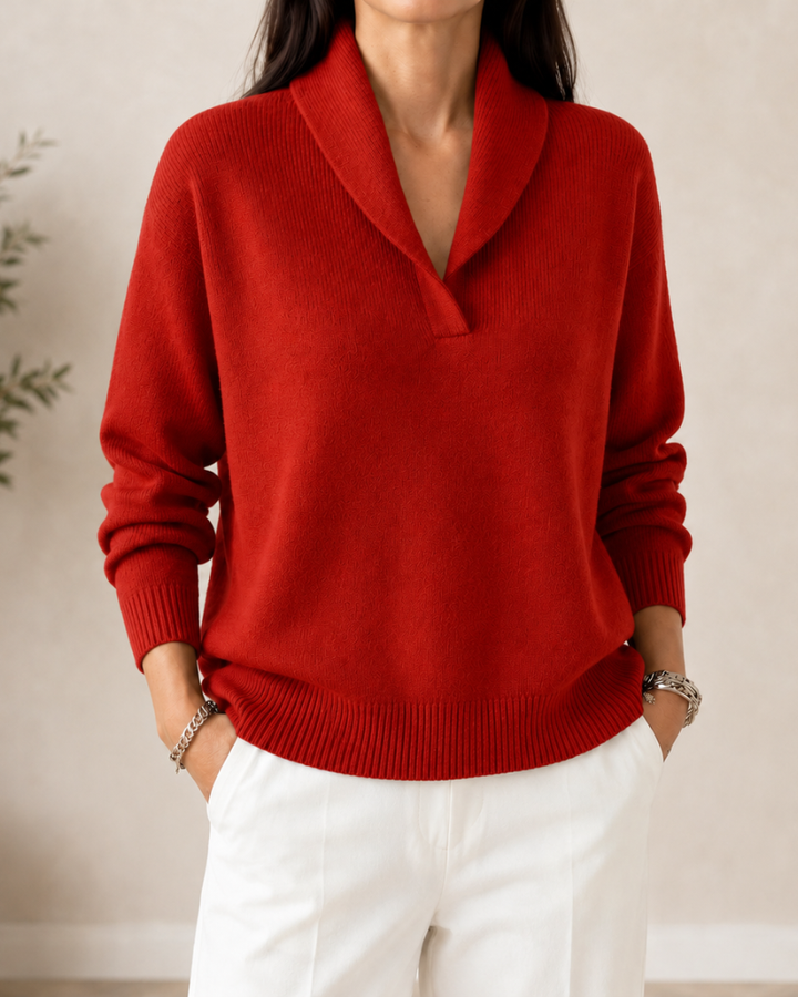 Samilla - Maglione a Maniche Lunghe Con Scollo a V
