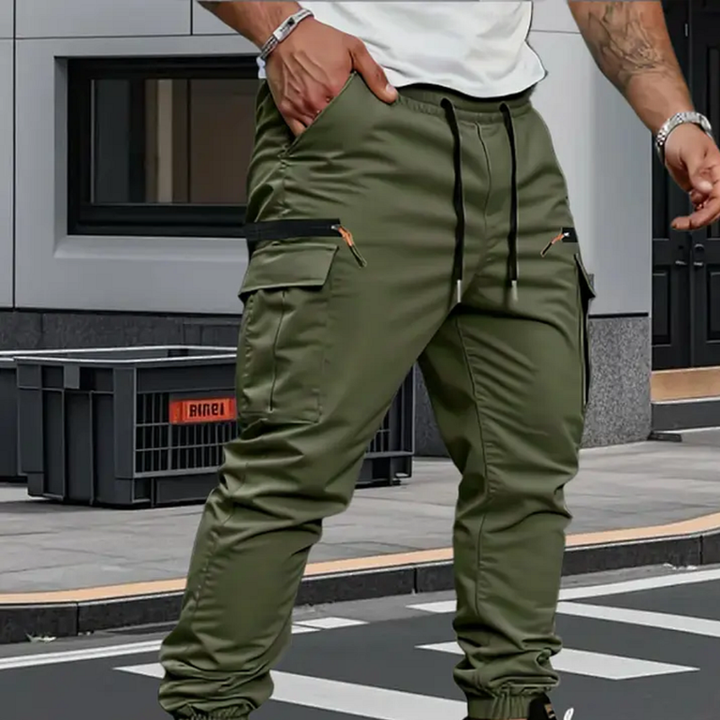 Masoon - Pantaloni Jogger Elasticizzati