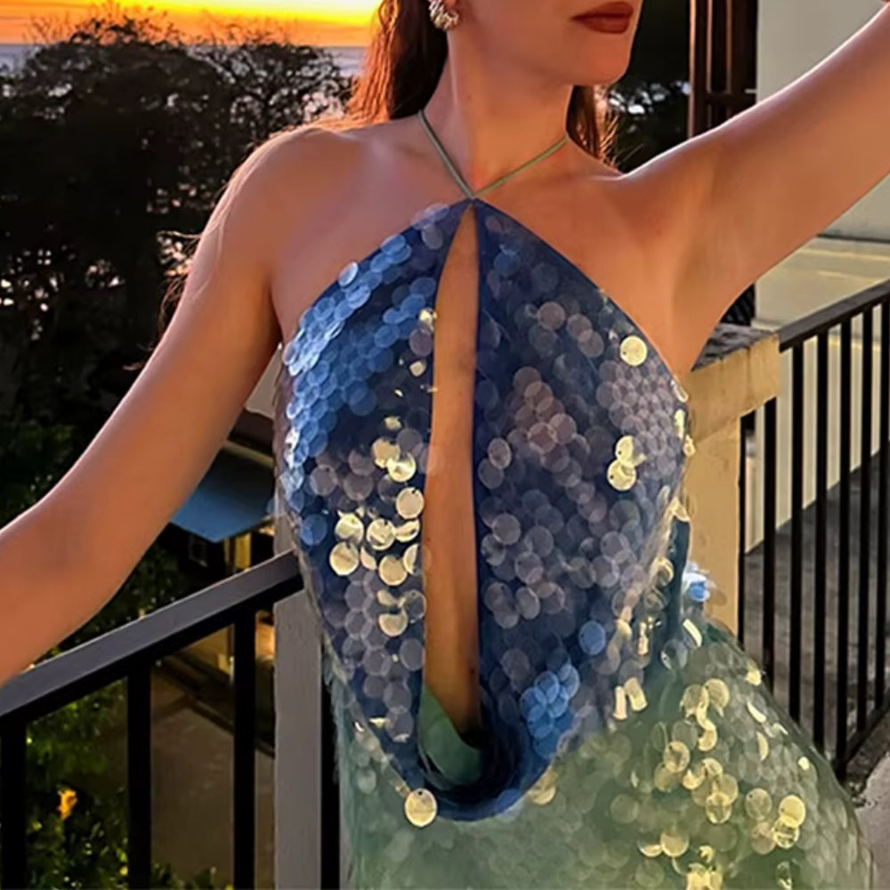 Baillie - Abito Con Paillettes Scintillanti