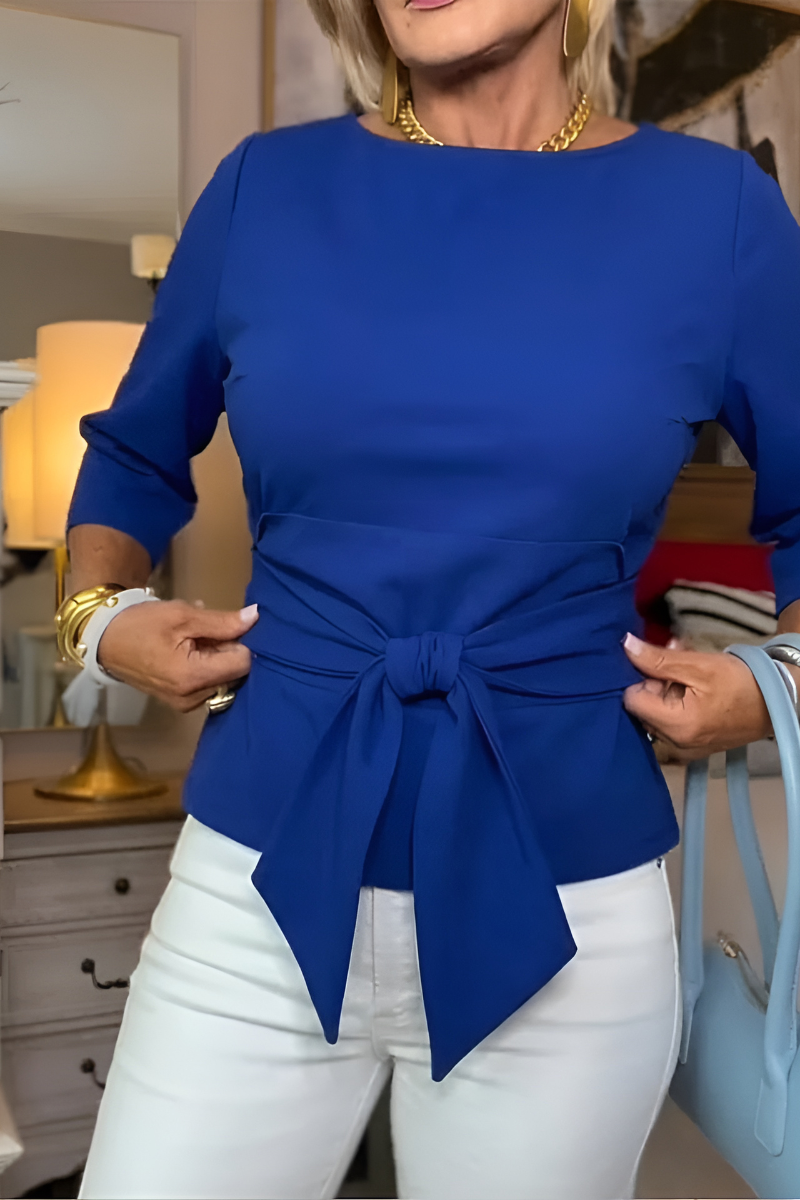 Shaniera - Top Elegante Con Laccio In Vita