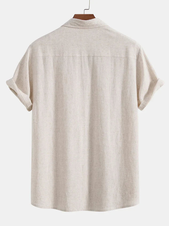 Booker - Camicia In Misto Lino Con Pantaloni Dritti