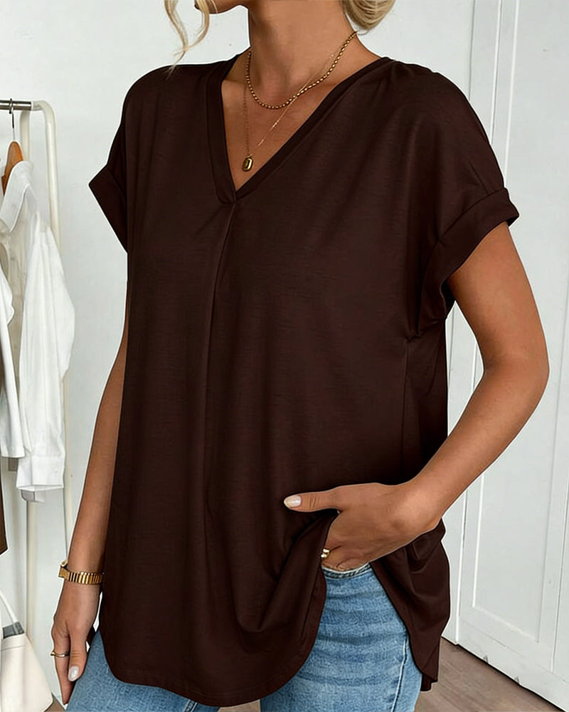Liyanna - Maglietta a Maniche Corte in Patchwork