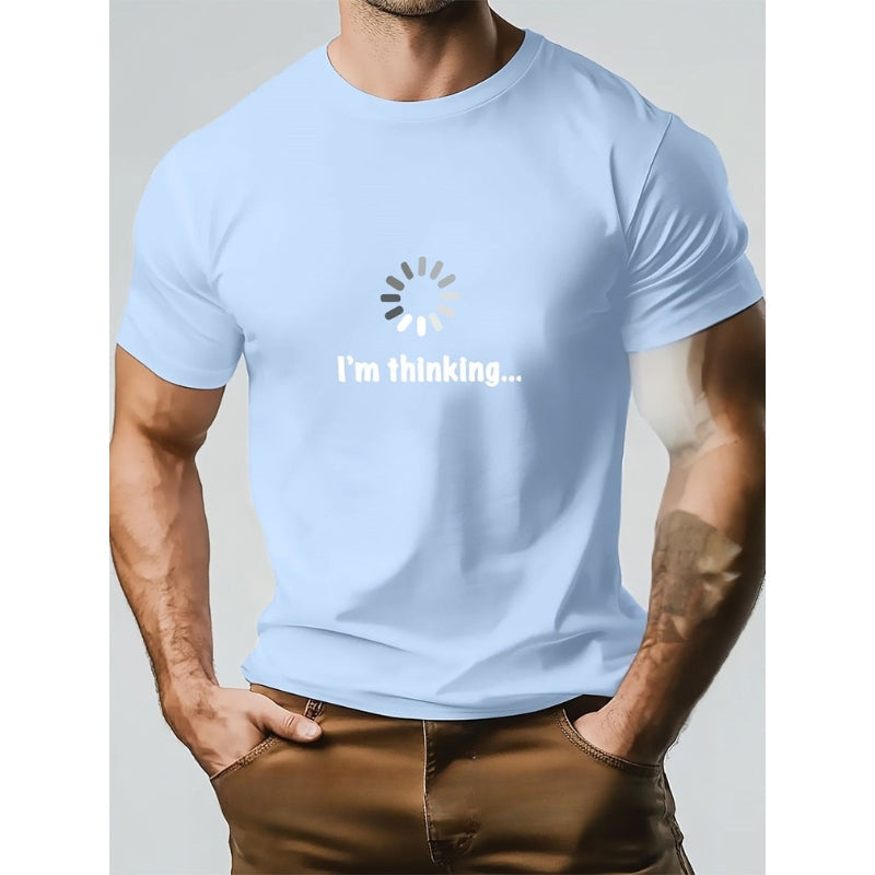 Think – Maglietta in Cotone e Stampa