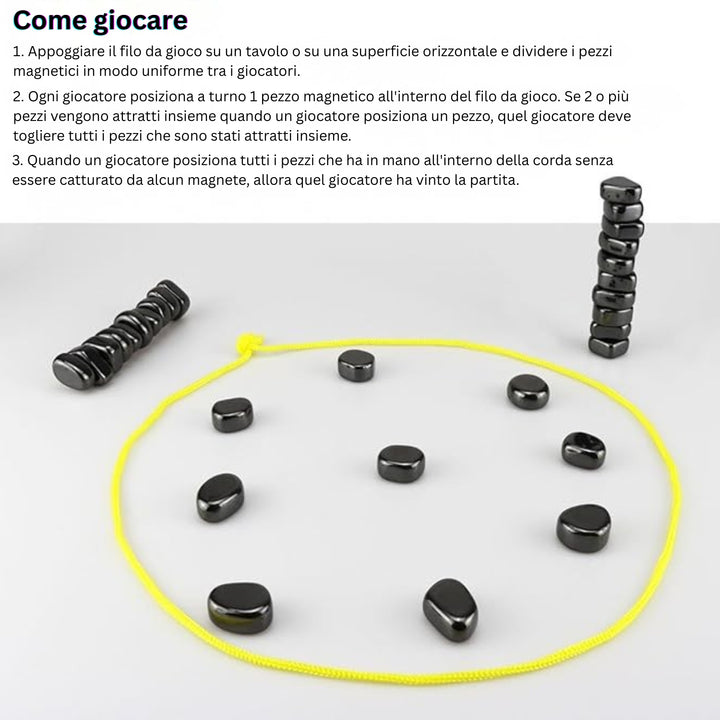 MindSpark - Set Di Scacchi Magnetici Divertente Gioco Di Strategia Per Bambini e Famiglie