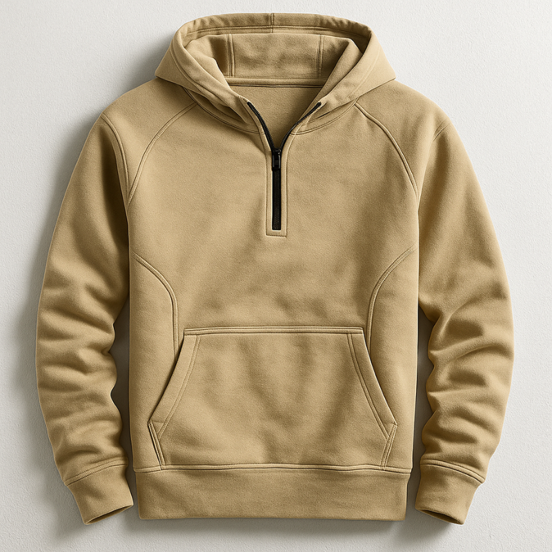 Kennet - Felpa Con Cappuccio, Maniche Lunghe E ZIP a UN Quarto