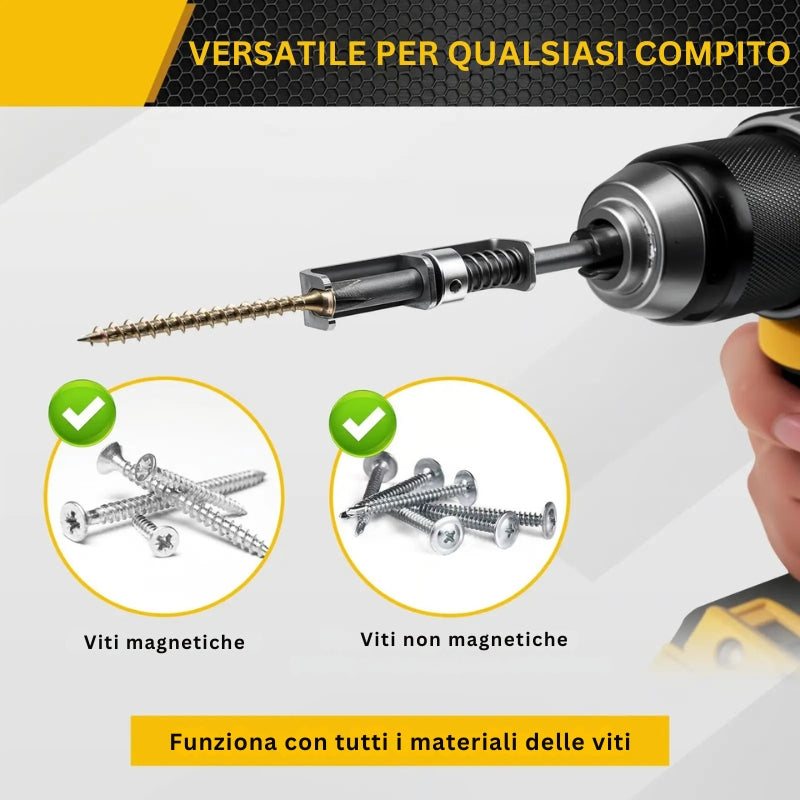 DrillMate - Portaviti Con Chiusura a Molla