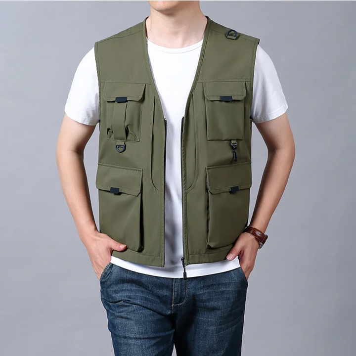 Mose - Gilet Cargo Multitasche Traspirante