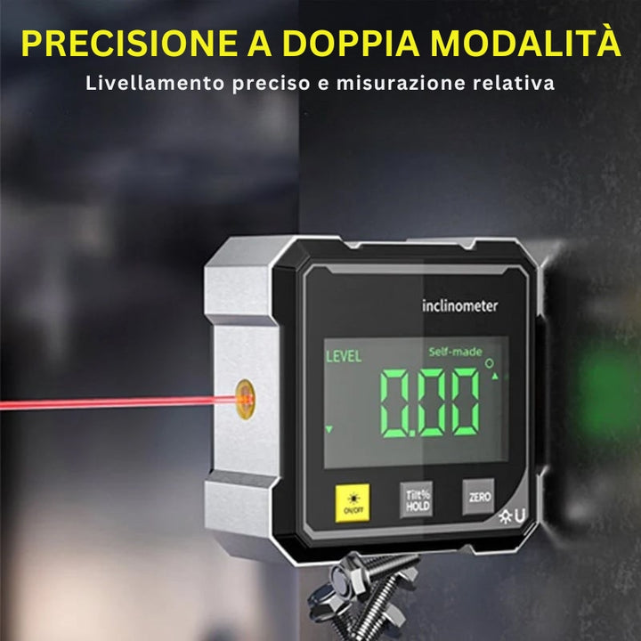 MagPro - Goniometro Digitale Magnetico a 4 Lati Con Laser