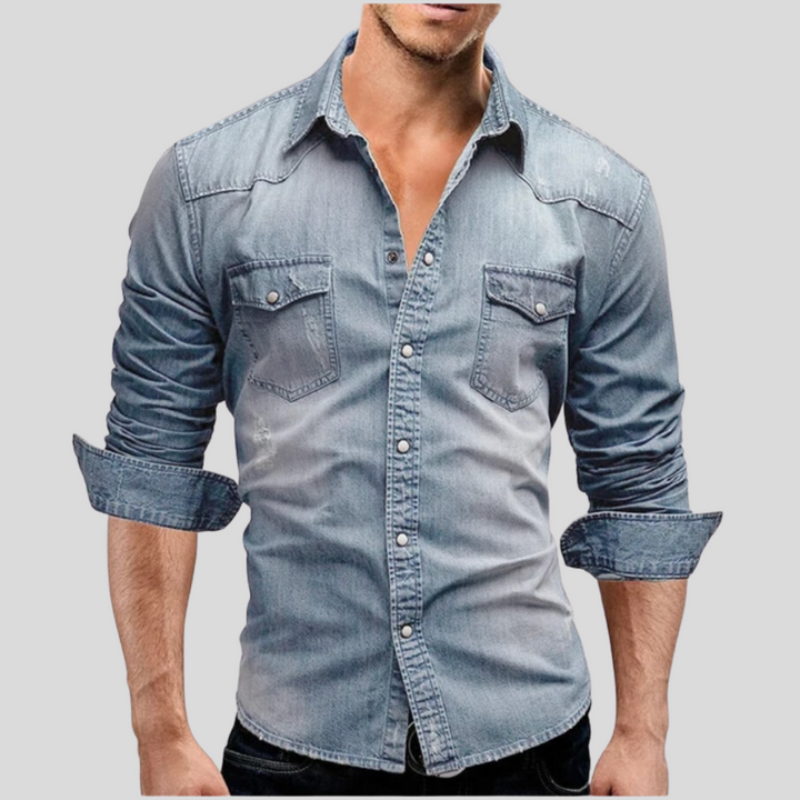 Macewan - Camicia In Denimo Elegante