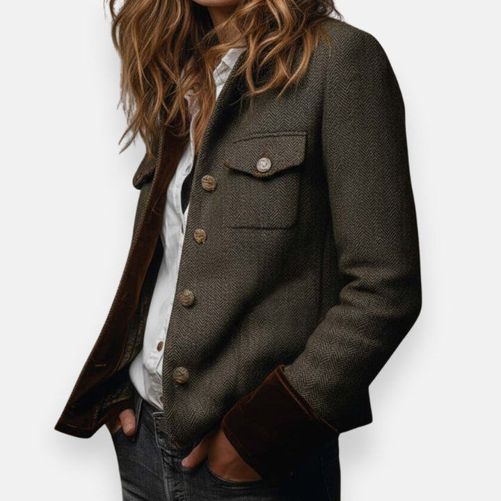 Gordi - Blazer Con Maniche Lunghe e Rifiniture In Velluto