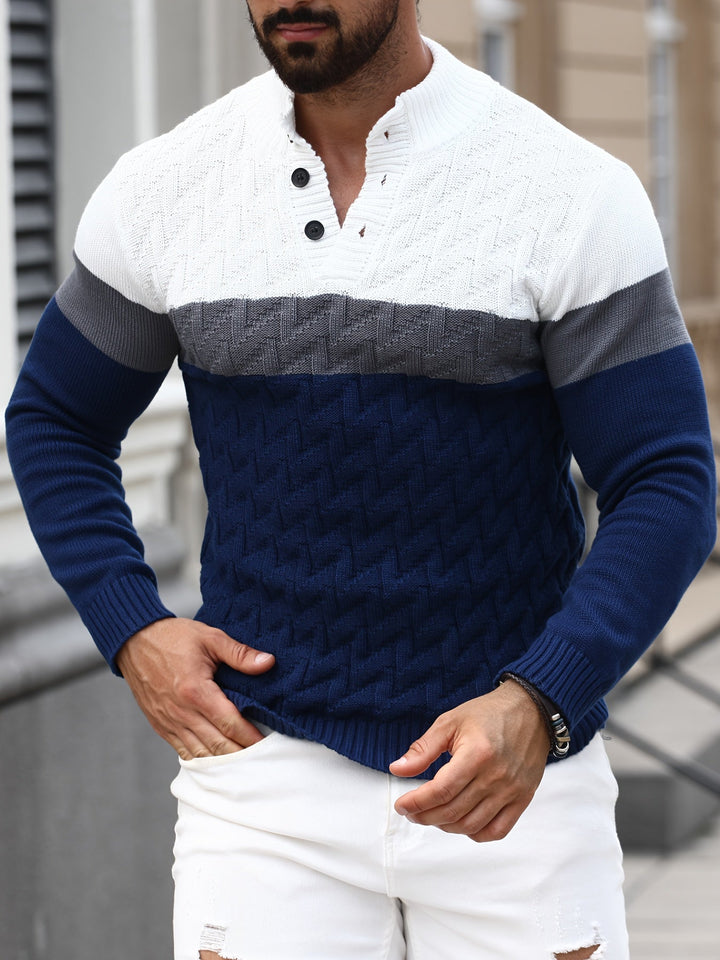 Lilfad - Maglione Casual a Collo Alto in Maglia