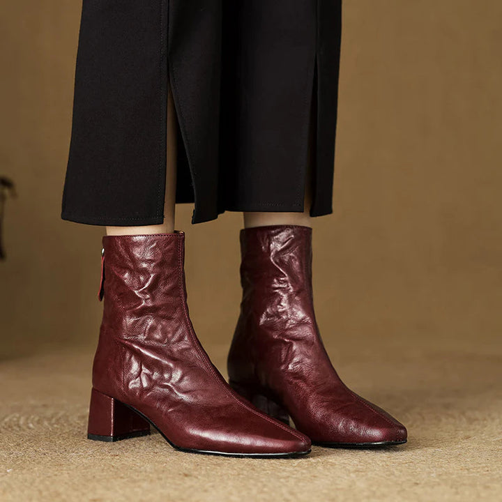 Selmia - Stivaletti Casual Con Punta Quadrata