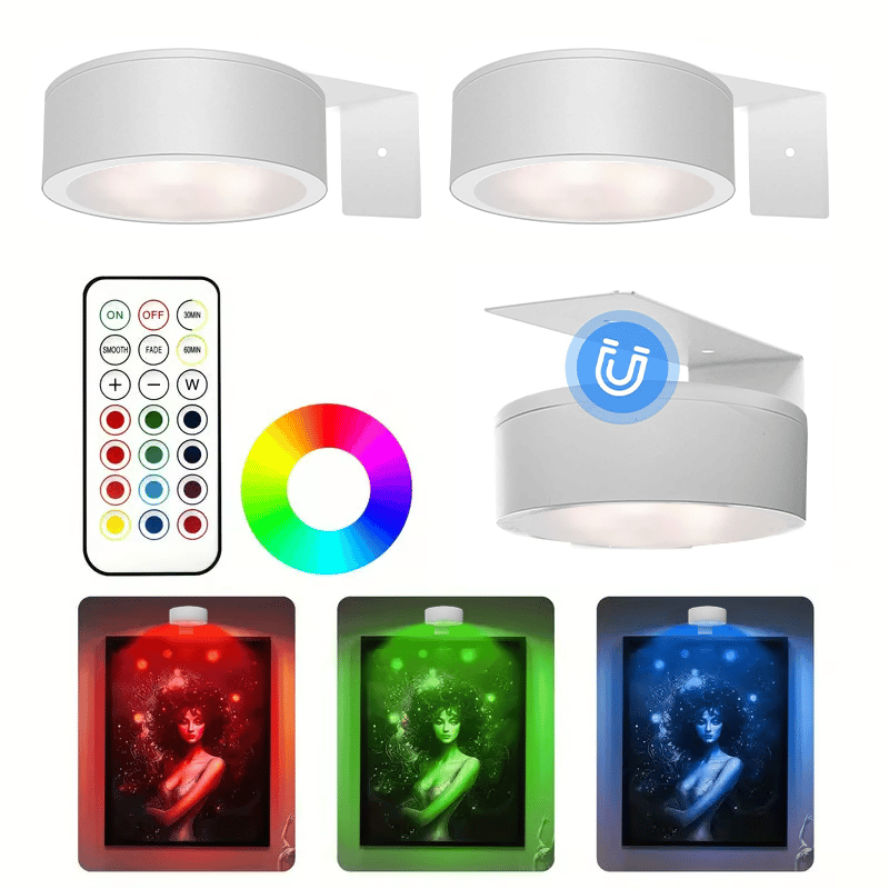 GlowFrame - Luce Magnetica Per Dipingere con 13 Modalità di Illuminazione ( Confezione da 3 )