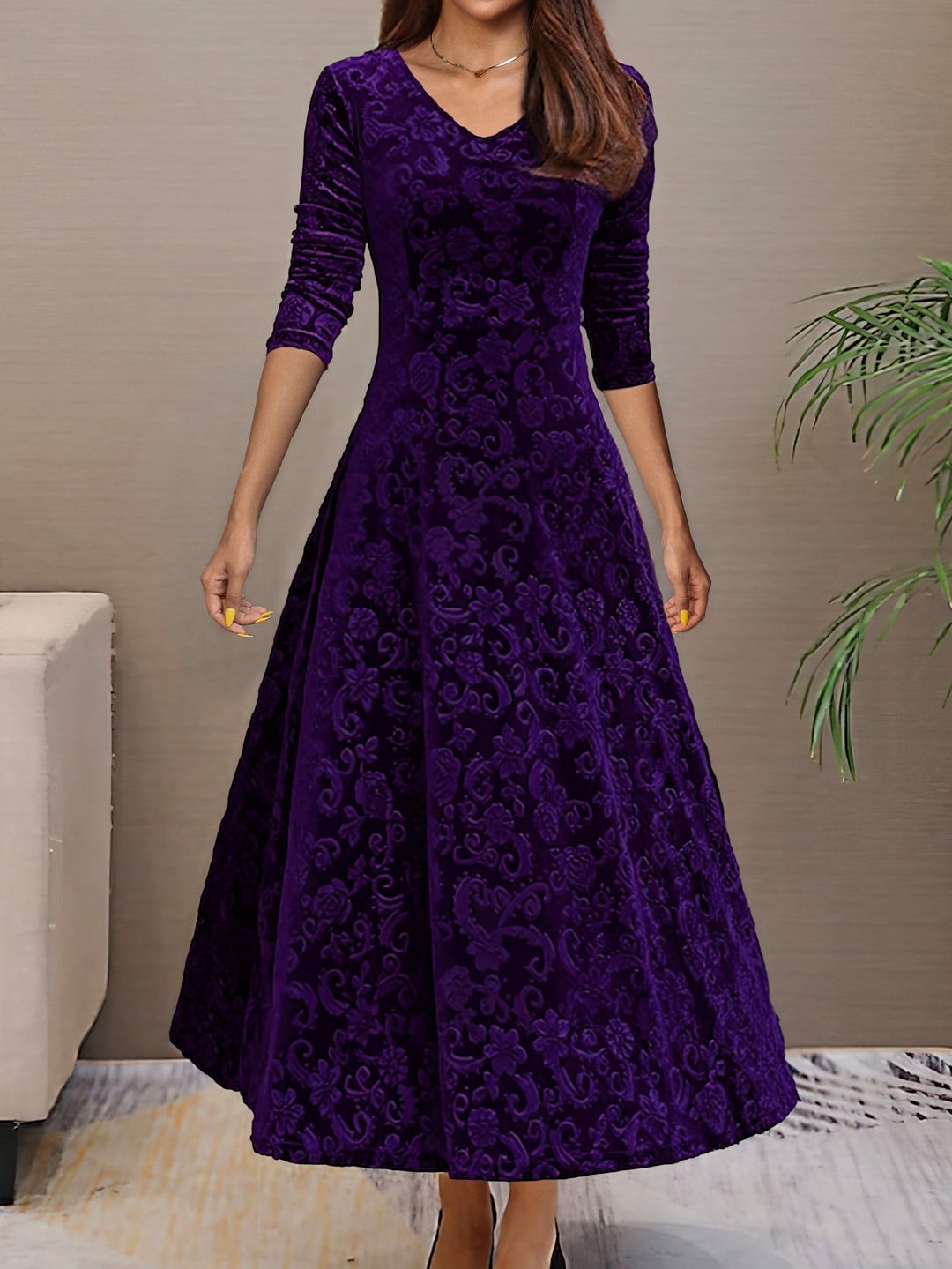 Eluned - Elegante Abito Da Sera In Velluto