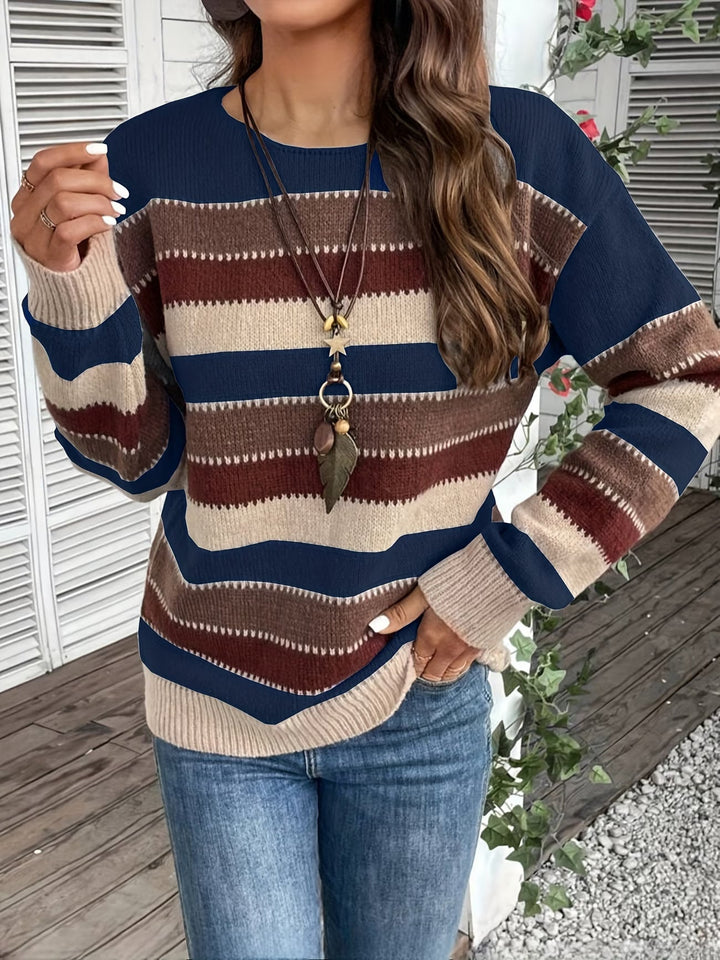 Fadina - Maglione in Maglia a Maniche Lunghe