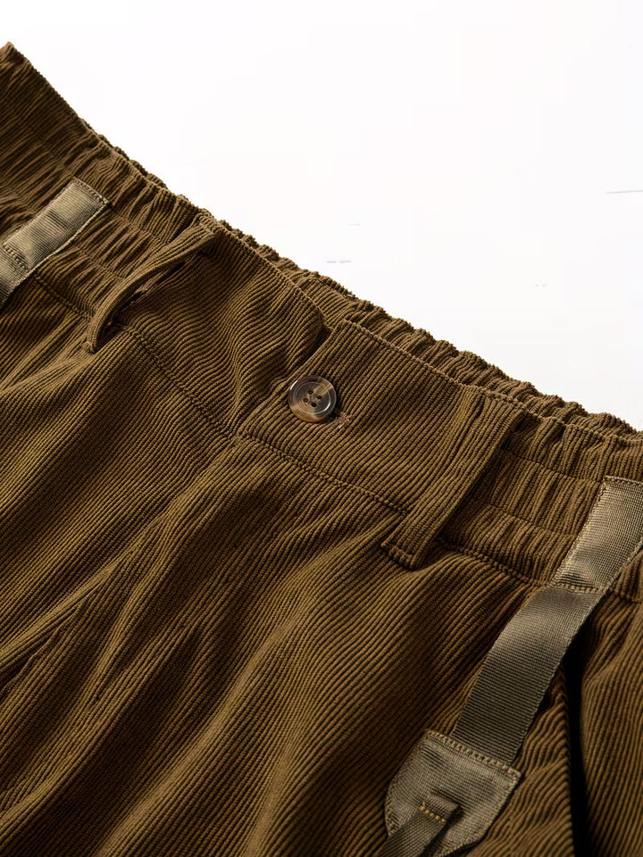 Jorit - Pantaloncini Merci in Velluto a Coste Con Trama 3D
