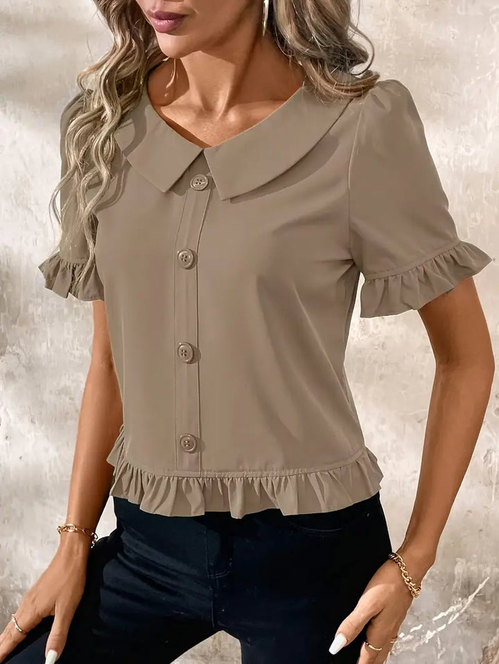 Foteini - Camicetta Elegante A Maniche Corte