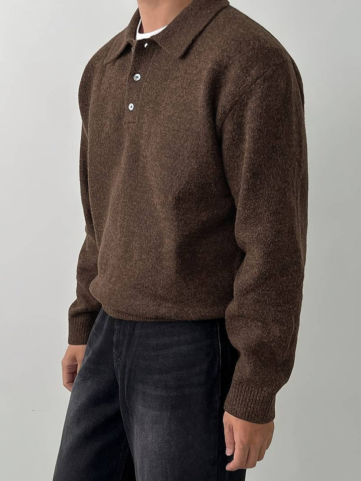 Eliran - Elegante Maglia a Maniche Lunghe Con Collo Alto