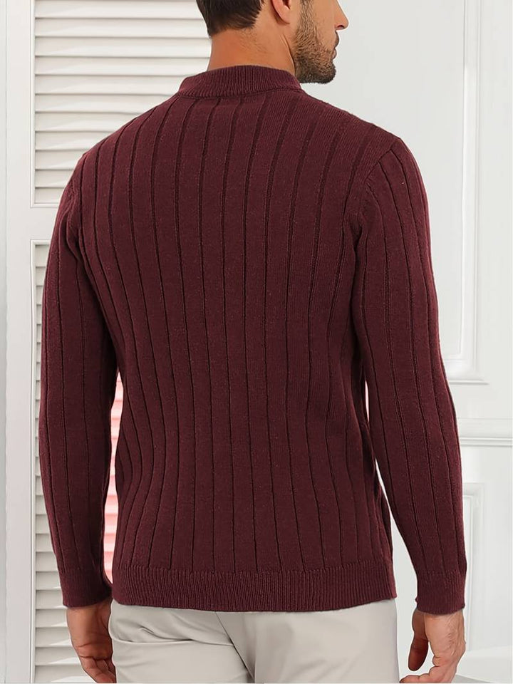Yedidya - Maglione Casual a Maniche Lunghe Lavorato a Maglia