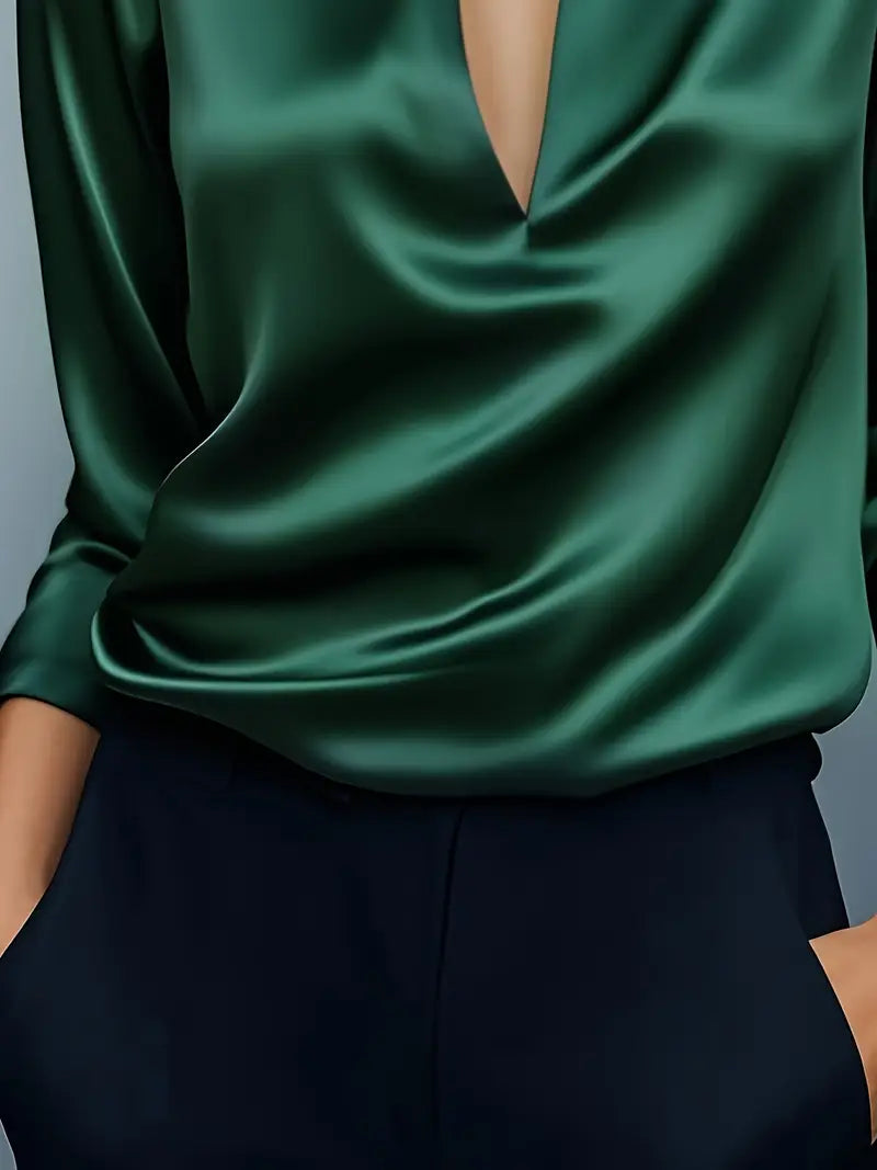 Nadene - Camicetta Con Scollo a V Premium