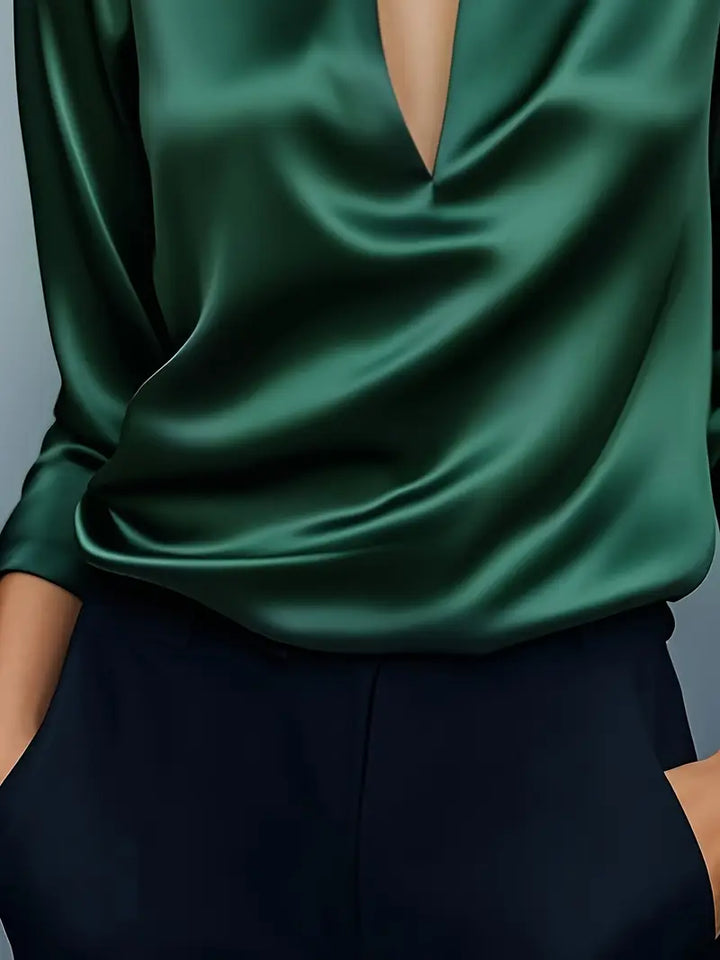 Nadene - Camicetta Con Scollo a V Premium