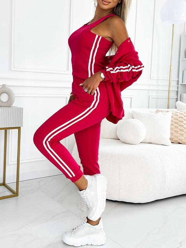 Kendra - Collo Rotondo Giacca e Pantalone Set di 3 Pezzi