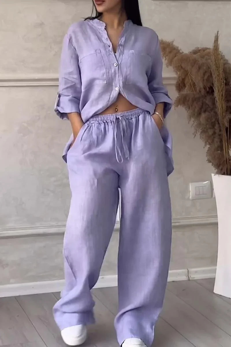 Arielle - Cotone e Lino Due Pezzi Set