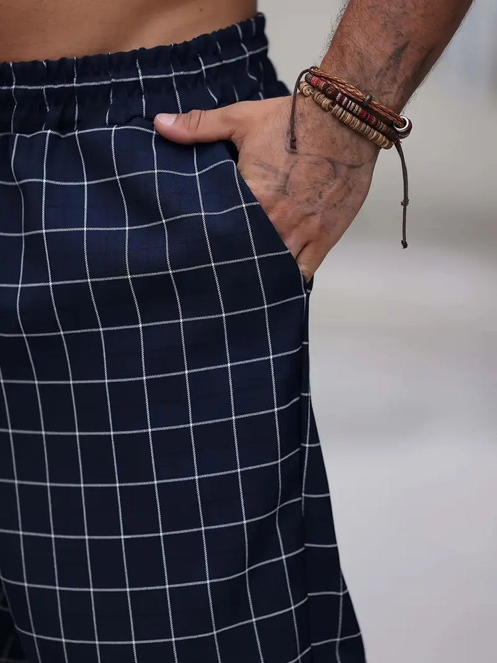 Rodolfo - Traspirante Plaid Stampa Pantaloni