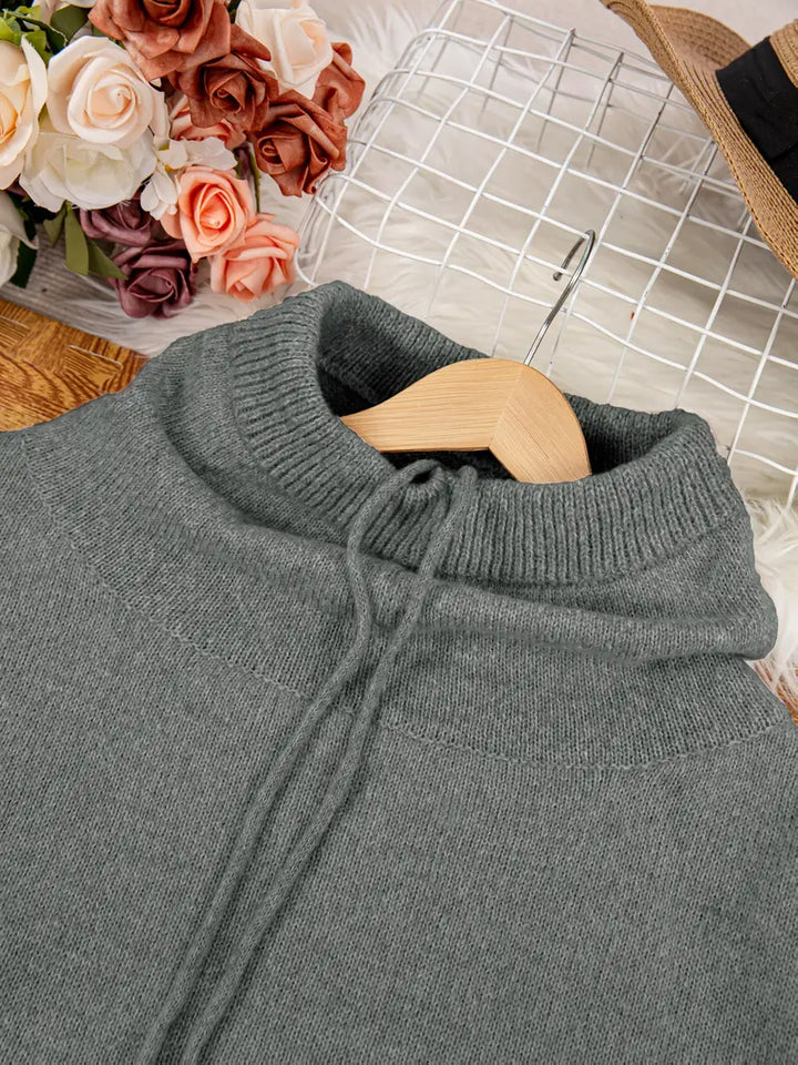 Natala - Maglione Lavorato a Maglia Con Tasca a Marsupio