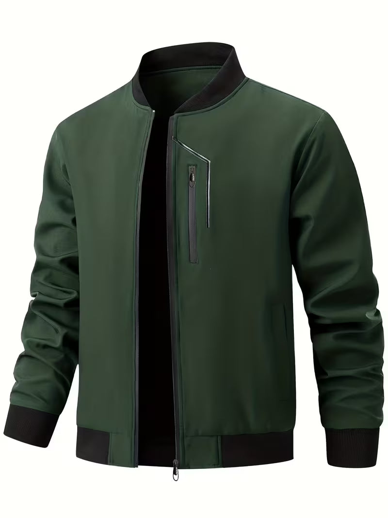 Akrum - Giacca Bomber Casual Con Cerniera
