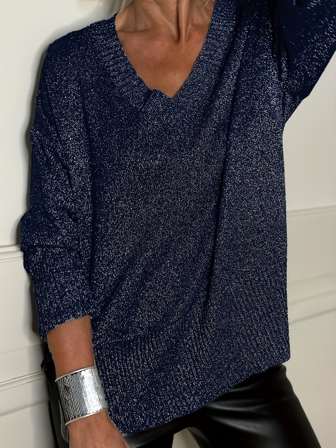 Healy - Maglione Lavorato a Maglia Con Scollo a V