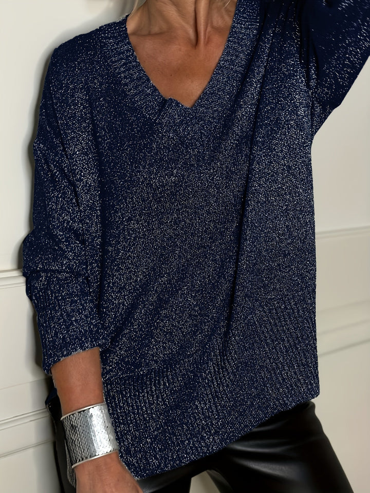 Healy - Maglione Lavorato a Maglia Con Scollo a V