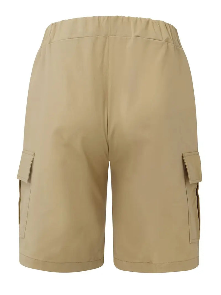 Jelte - Pantaloncini Cargo Casual Non Elasticizzati Con Coulisse