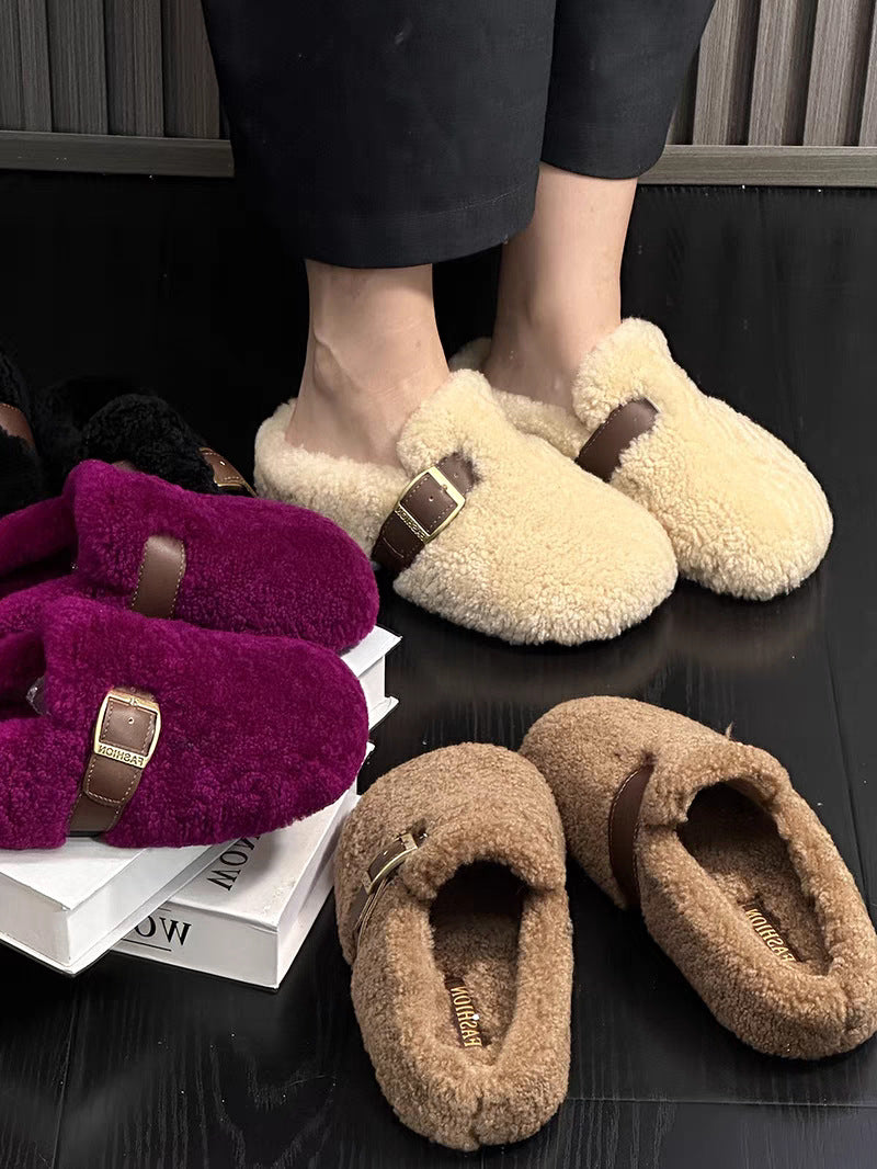 Zilvia - Calde Scarpe In Lana d'agnello In Stile Fiabesco