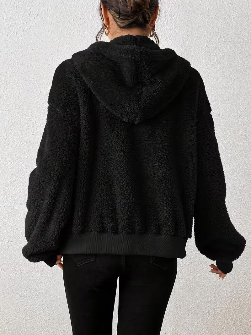 Keriana - Giacca Casual Con Cappuccio, Calda E Morbida