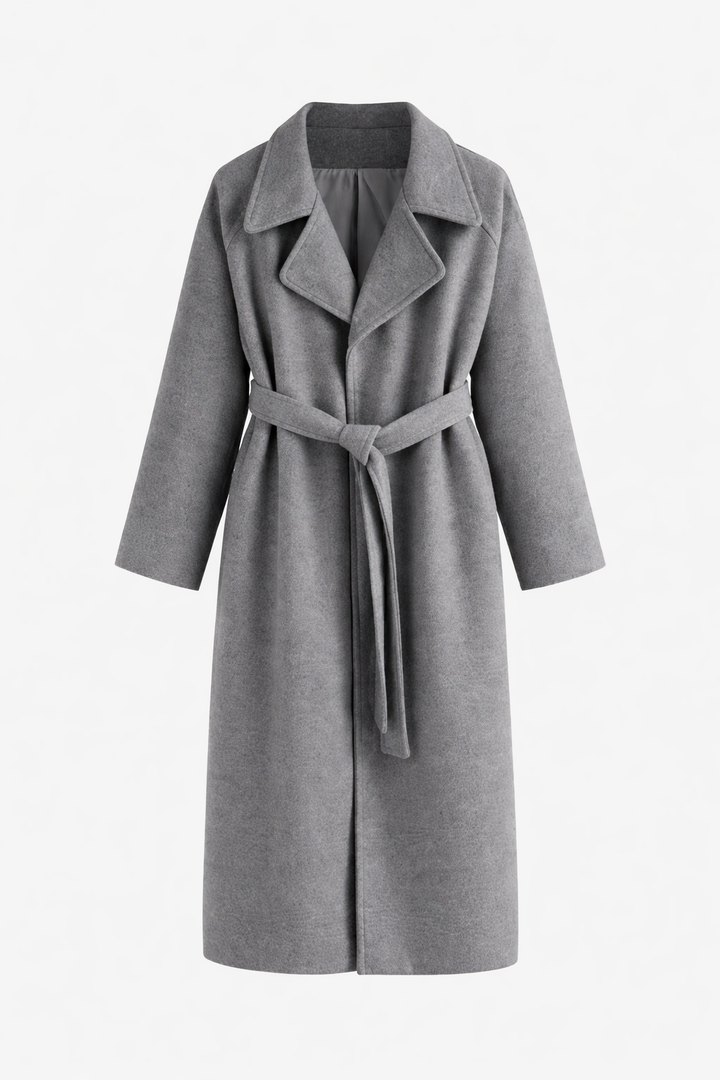 Shulamit - Elegante Soprabito a Maniche Lunghe Con Cintura