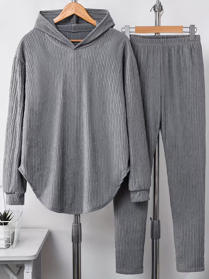 Berenika - Top Casuale Con Cappuccio e Leggings