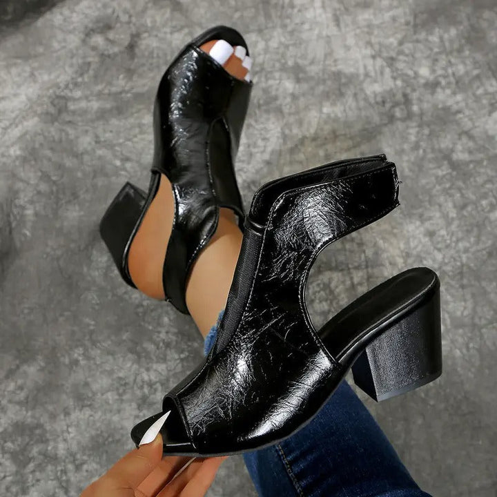 Thomis - Sandali Antiscivolo In Pelle Con Punta Aperta